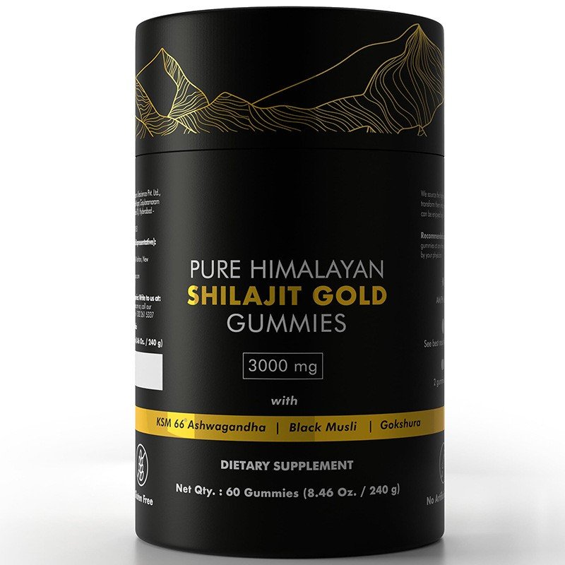 1 Shilajit Gummies | Alpha Gummies for Men | Lab Tested I No Added Sugar | Ashwagandha, Gokshura | Fulvic Acid & 85+ Trace Minerals for Men, Women | Non-GMO | 60 Gummy - Image 1