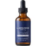 L-Arginine Liquid Nitric Oxide Supplement for Men and Women – Non-GMO Vegan for Circulation, Endurance, Energy, Stamina, Performance and Workout – 2 fl oz