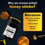 Shilajit Honey Sticks, Pure Himalayan Shilajit & ORGANIC HONEY & Saffron (30 Sticks) - 85+ Minerals, 3-Ingredient Natural for Men & Women Energy Immune Support - Image 2