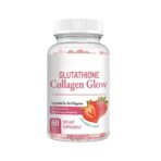 Growtin Glutathione Collagen Glow Gummies - Fuel Your Beauty with Nature's Glow | Collagen Supplement for Radiant Skin | Glutathione Gummies for Natural Glow, Pink