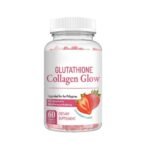 Growtin Glutathione Collagen Glow Gummies - Fuel Your Beauty with Nature's Glow | Collagen Supplement for Radiant Skin | Glutathione Gummies for Natural Glow, Pink