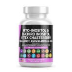 Myo-Inositol & D-Chiro Inositol 2050mg Fertility Supplement 40:1 Ratio - Prenatal Vitamins for Women with Ashwagandha Maca Root Vitex Chasteberry Iron DHA Folic Acid DIM Zinc