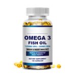 3600mg Omega 3 Fish Oil Capsules 3x Strength EPA & DHA, Highest Potency 120Caps