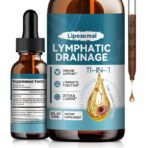 Liposomal Lymphatic Drainage Drops - 11 In 1 Organic Lymphatic Drainage Supplement with Burdock Root, Echinacea, Elderberry, Calendula, Cleavers Herb, Dandelion Supports Lymphatic Health 2 FL.OZ