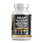 Shilajit Supplement for Men with Sea Moss, Tongkat Ali, Ashwagandha, Boron, Zinc, CoQ10, PQQ - Fulvic Acid Capsules - Energy Support - 90 Count - Resin, Gummy & Powder Alternative