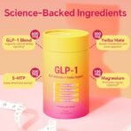 GLP-1 Drink Mix–Support Dual Action Craving & Metabolism | Berberine, Cinnamon .Chromium, 5-HTP, Yerba Mate & Magnesium | Supports Blood Sugar & Gut Health | Strawberry Flavor–30 Sticks - Image 2