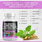 Myo-Inositol & D-Chiro Inositol 2050mg Fertility Supplement 40:1 Ratio - Prenatal Vitamins for Women with Ashwagandha Maca Root Vitex Chasteberry Iron DHA Folic Acid DIM Zinc - Image 3