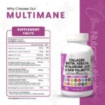 MULTIMANE ALL-IN-1 Collagen Keratin Biotin Hyaluronic Acid Saw Palmetto Blend - Image 4