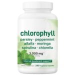 Chlorophyll Super Greens Complex | 240 Veggie Capsules with Parsley, Moringa, Spirulina, Chlorella, & More | Gluten-Free, No Additives