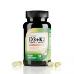 Vitamin D3 (5,000 IU) + K2 (MK-7) Made with Virgin Coconut Oil (Natural MCTs) - 90 Softgels (Pack of 1) - Helps Calcium Absorption for Bones, Teeth, Mood & Immune Health
